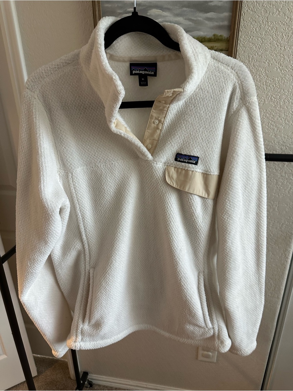 Patagonia Women's Ivory Turtleneck Fleece Pullover